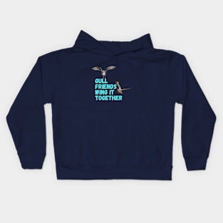 Gull Friends Wing It Together Kids Hoodie